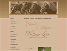 Tablet Screenshot of haflinger-luber.de